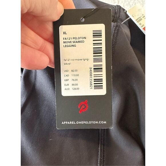 PELOTON XL Move Seamed High Waist Black Compression Leggings NWT - Picture 7 of 10